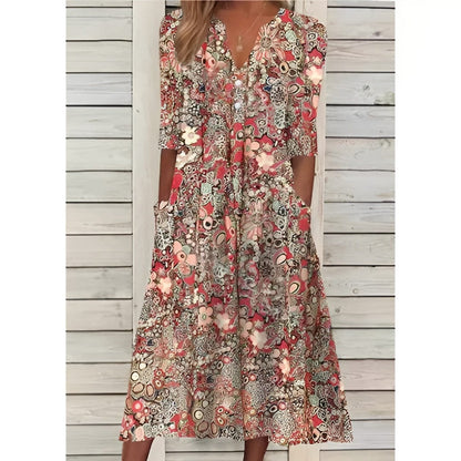 Daisy Mirage Midi Elbise