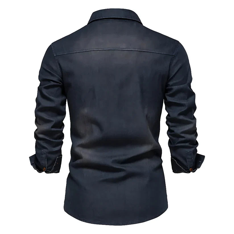 Kilian™ | Premium Pamuklu Denim Gömlek