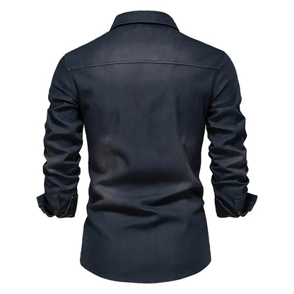 Kilian™ | Premium Pamuklu Denim Gömlek