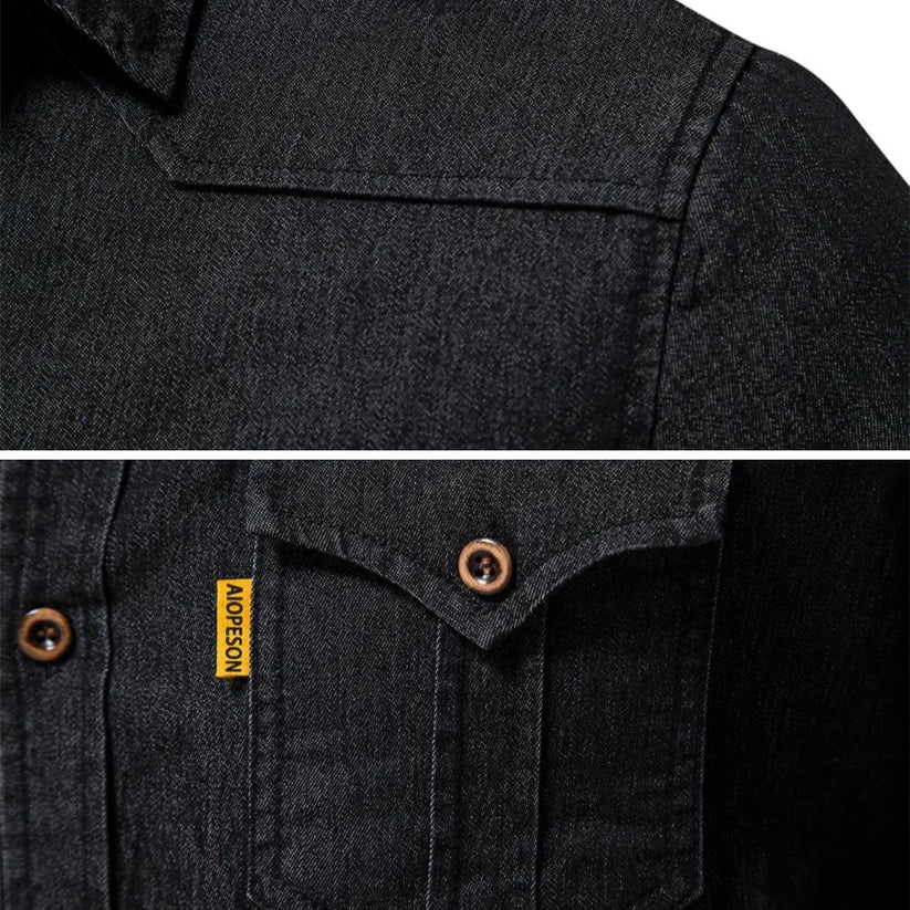 Kilian™ | Premium Pamuklu Denim Gömlek