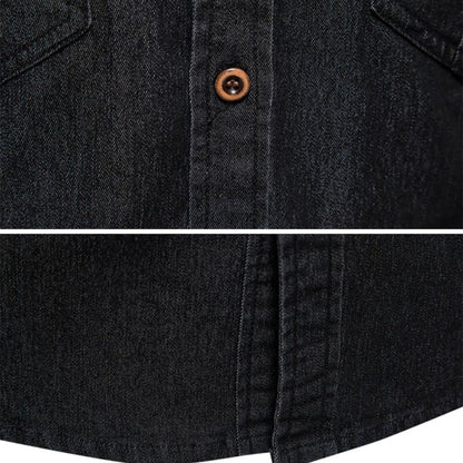 Kilian™ | Premium Pamuklu Denim Gömlek
